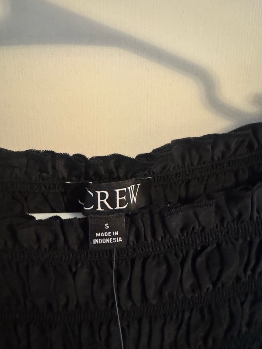J. Crew Black Smocked Shell Tank never worn ! With tags!! - Picture 4 of 6